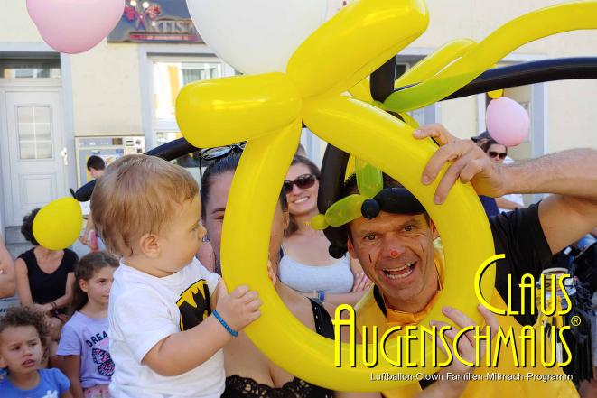 Den Ballonkünstler buchen in Karlruhe zum Sommerfest, Straßenfest, Tag der offenen Tür. Ballonkünstler buchen Karlsruhe.
